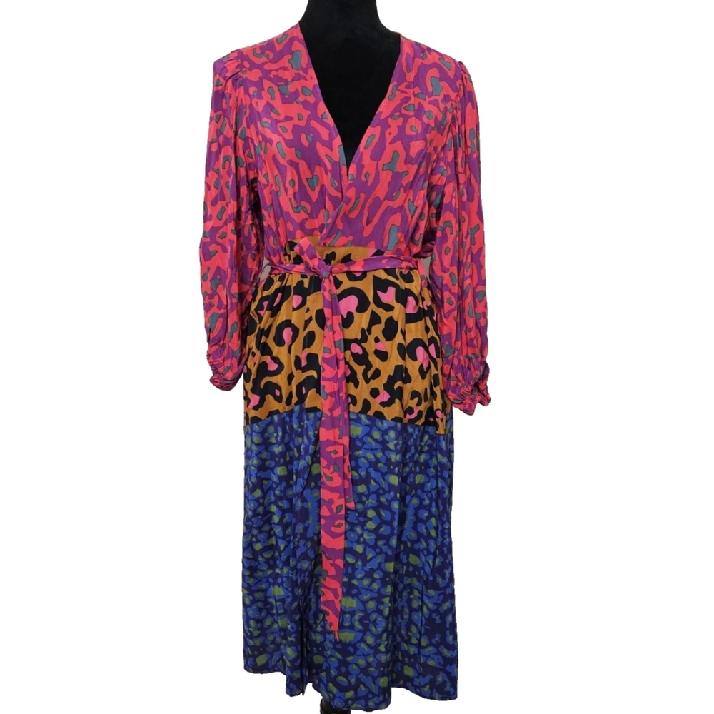 Colorful Women's Wrap Dress-One Size